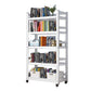 Open Standard Bookshelf Modern Minimalist Metal Rectangular Bookcase 27.6"L x 13.8"W x 63"H White Clearhalo 'Bookcases' 'furn' 'furn_bookcases' 'Furniture' 'Office Furniture' 5593458