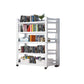 Open Standard Bookshelf Modern Minimalist Metal Rectangular Bookcase 39.4"L x 15.7"W x 63"H White Clearhalo 'Bookcases' 'furn' 'furn_bookcases' 'Furniture' 'Office Furniture' 5593467