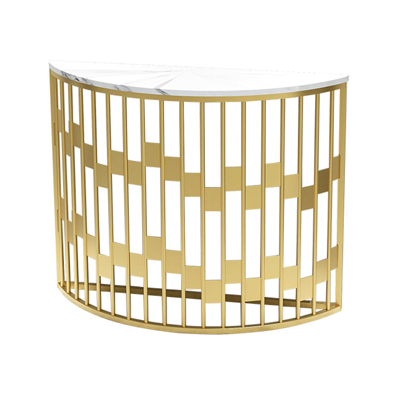 Hall Console Accent Tabla 31 -pulgada con mármol blanco blanco luna