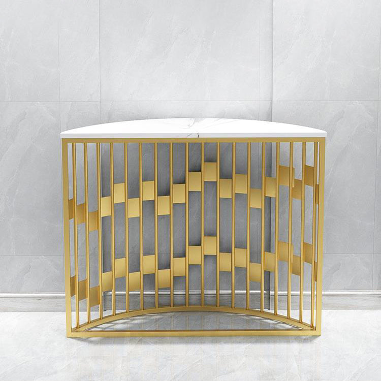 Hall Console Accent Tabla 31 -pulgada con mármol blanco blanco luna