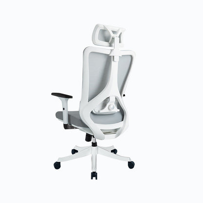 Black / Grey Mesh Office Chair Nylon Frame Rotatable Desk Chair with Wheels White 1 Piece Clearhalo 'furn' 'furn_office_chair' 'Furniture' 'Office Chairs' 'Office Furniture' 'office_chair' 5593681