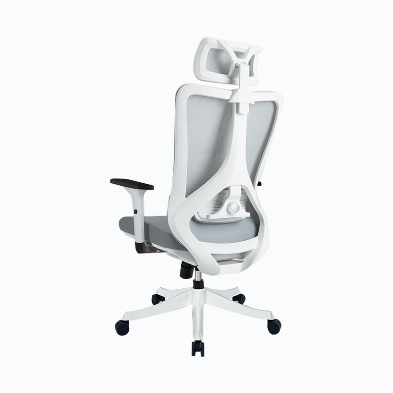 Black / Grey Mesh Office Chair Nylon Frame Rotatable Desk Chair with Wheels Clearhalo 'furn' 'furn_office_chair' 'Furniture' 'Office Chairs' 'Office Furniture' 'office_chair' 5593688