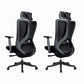 Black / Grey Mesh Office Chair Nylon Frame Rotatable Desk Chair with Wheels Black 2 Piece Set Clearhalo 'furn' 'furn_office_chair' 'Furniture' 'Office Chairs' 'Office Furniture' 'office_chair' 5593692