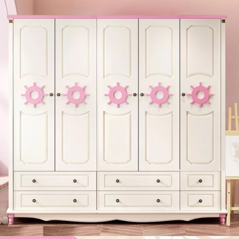 Coastal scharnierende deur opbergkast met laden vervaardigd houten matte afwerking kast