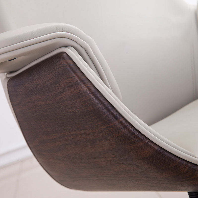 Silla de cuero giratorio de oficina media / alta para el hogar para el hogar y la oficina