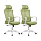 Mesh Task Chair Nylon Frame Fixed Arm Office Chair with Wheels