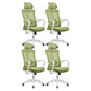 Mesh Task Chair Nylon Frame Fixed Arm Office Chair with Wheels