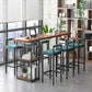 Modern de 1/4/7 piezas de mesa de barra de barra de pino de madera de pino con taburetes altos