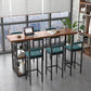 Modern de 1/4/7 piezas de mesa de barra de barra de pino de madera de pino con taburetes altos