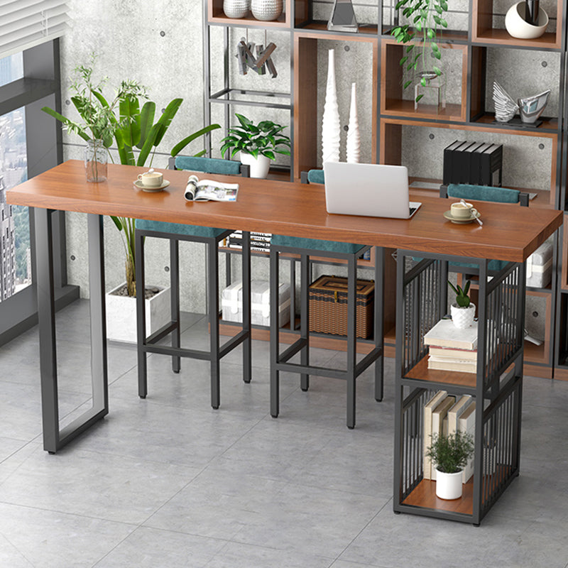 Modern de 1/4/7 piezas de mesa de barra de barra de pino de madera de pino con taburetes altos