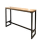 1/5 piezas Mesa de mesa de pub rectangular industrial de la mesa de madera con taburetes altos