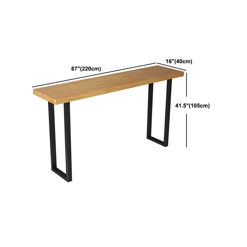 Tavolo da barra del rettangolo industriale set da 1/7 pezzi contropiede in legno massiccio