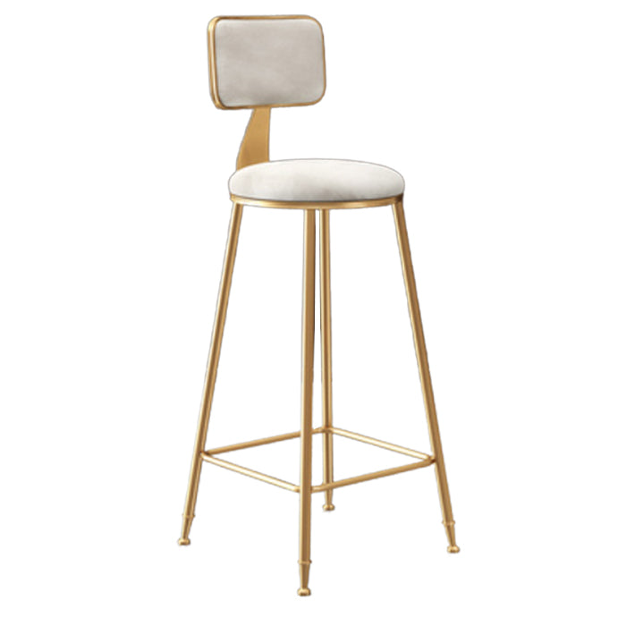 Glam 1/7 Pieces Bar Table Set Rectangle Stone Counter Table with High Stools White 30"H Stool (Single) Clearhalo 'Bar Furniture' 'furn' 'furn_home_bar_bar_sets' 'Furniture' 'Home Bars & Bar Sets' 'home_bar_bar_sets' 'Kitchen & Dining Furniture' 5596857