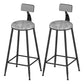 Indoor Oval Pub Dining Set 1/2/3 Pieces Stone and Metal Pub Set with Storage Black 30"H Stools (Set of 2) Clearhalo 'Bar Furniture' 'furn' 'furn_home_bar_bar_sets' 'Furniture' 'Home Bars & Bar Sets' 'home_bar_bar_sets' 'Kitchen & Dining Furniture' 5596885