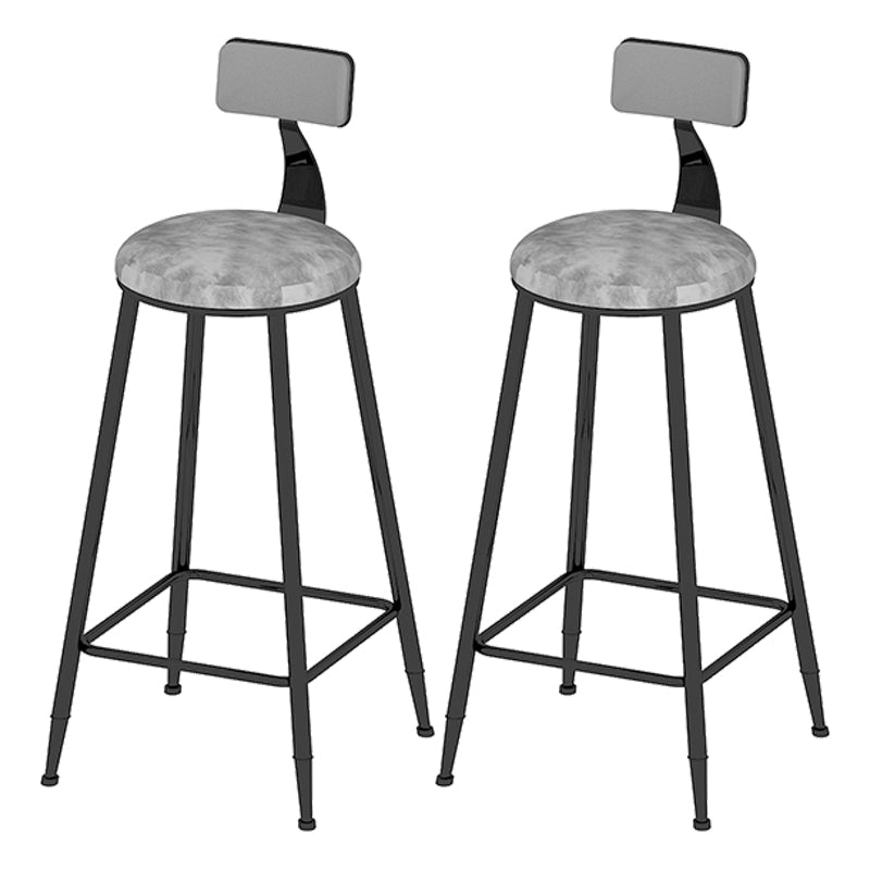 Indoor Oval Pub Dining Set 1/2/3 Pieces Stone and Metal Pub Set with Storage Black 30"H Stools (Set of 2) Clearhalo 'Bar Furniture' 'furn' 'furn_home_bar_bar_sets' 'Furniture' 'Home Bars & Bar Sets' 'home_bar_bar_sets' 'Kitchen & Dining Furniture' 5596885