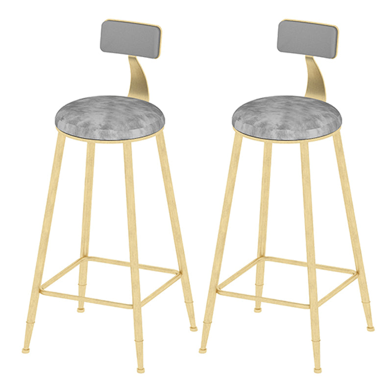 Indoor Oval Pub Dining Set 1/2/3 Pieces Stone and Metal Pub Set with Storage Grey 30"H Stools (Set of 2) Clearhalo 'Bar Furniture' 'furn' 'furn_home_bar_bar_sets' 'Furniture' 'Home Bars & Bar Sets' 'home_bar_bar_sets' 'Kitchen & Dining Furniture' 5596889