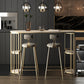Indoor Oval Pub Dining Set 1/2/3 Pieces Stone and Metal Pub Set with Storage Clearhalo 'Bar Furniture' 'furn' 'furn_home_bar_bar_sets' 'Furniture' 'Home Bars & Bar Sets' 'home_bar_bar_sets' 'Kitchen & Dining Furniture' 5596894