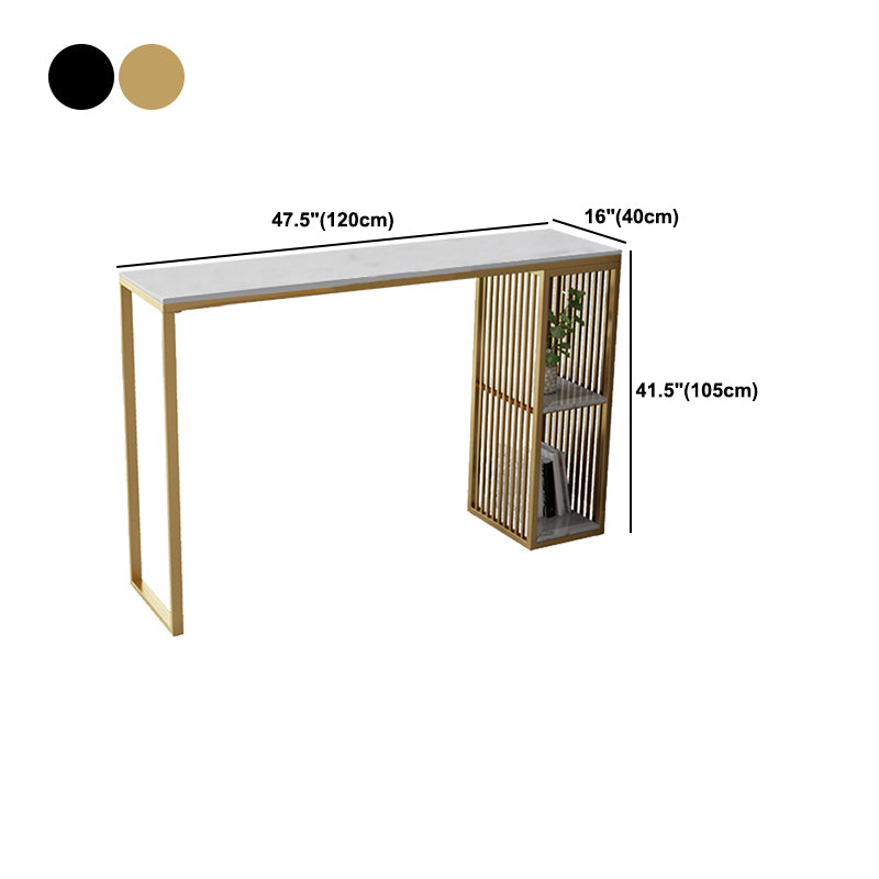Ensemble de table de bar en pierre glamour 1/3 pièces Rectangle Counter Table Set pour intérieur