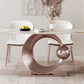 Luxurious Sintered Stone Top Dining Set Rectangle 1/4/5/7/9 Pieces Dining Room Table Set Clearhalo 'Dining Room Sets' 'Dining Tables & Seating' 'dining_room_set' 'furn' 'furn_dining_room_set' 'Furniture' 'Kitchen & Dining Furniture' 5596978