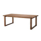 Juego de comedor moderno de 1/3/3/5 piezas, juego de comedor rectangular de madera maciza en color natural