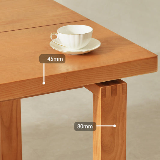 Moderno 1/3/3/5 pezzi set da pranzo set rettangolo dinetta in legno solido set in naturale