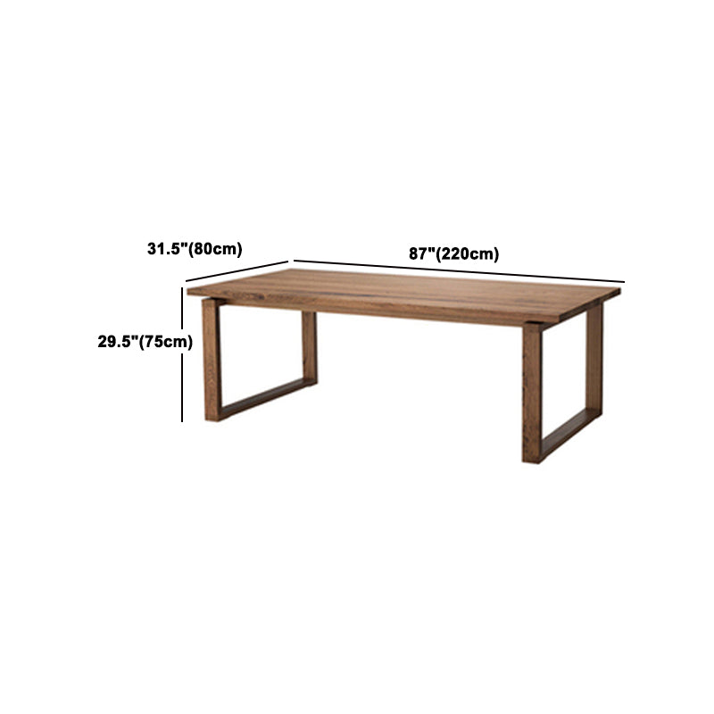 Juego de comedor moderno de 1/3/3/5 piezas, juego de comedor rectangular de madera maciza en color natural