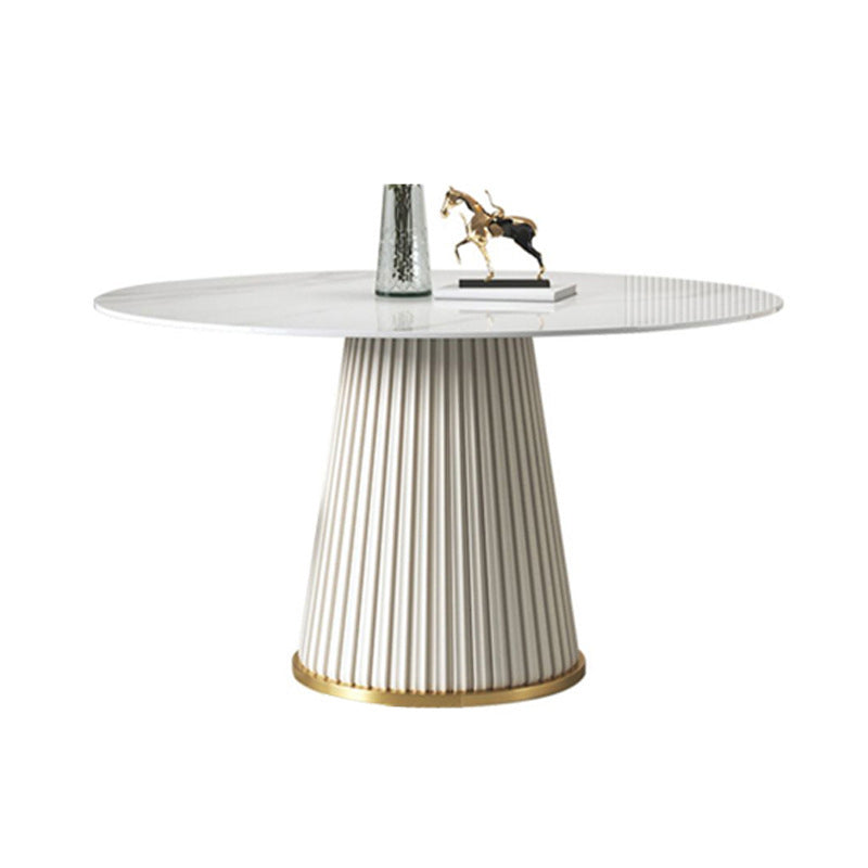 Glam Dining Set Stone 1/4/6/7 Pieces Dining Furniture for Indoor