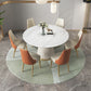 Glam Dining Set Stone 1/4/6/7 Pieces Dining Furniture for Indoor