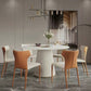 Glam Dining Set Stone 1/4/6/7 Pieces Dining Furniture for Indoor