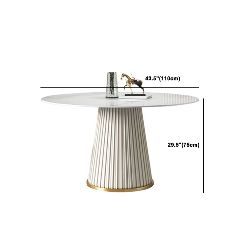 Glam Dining Set Stone 1/4/6/7 Pieces Dining Furniture for Indoor
