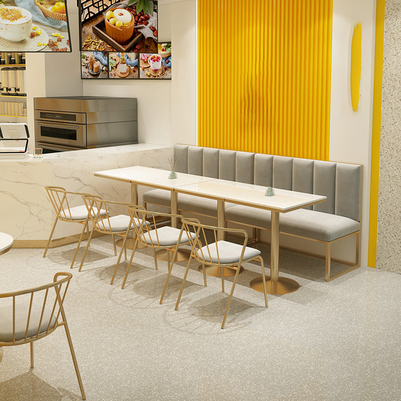Nordic 1/3/4 Pieces Dining Set Stone Dining Table for Milk Tea Shop Cafe Clearhalo 'Dining Room Sets' 'Dining Tables & Seating' 'dining_room_set' 'furn' 'furn_dining_room_set' 'Furniture' 'Kitchen & Dining Furniture' 5597053
