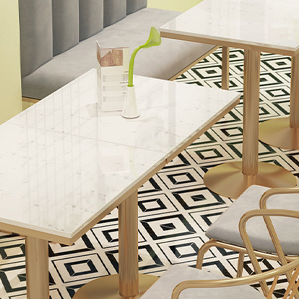 Nordic 1/3/4 Pieces Dining Set Stone Dining Table for Milk Tea Shop Cafe Clearhalo 'Dining Room Sets' 'Dining Tables & Seating' 'dining_room_set' 'furn' 'furn_dining_room_set' 'Furniture' 'Kitchen & Dining Furniture' 5597055