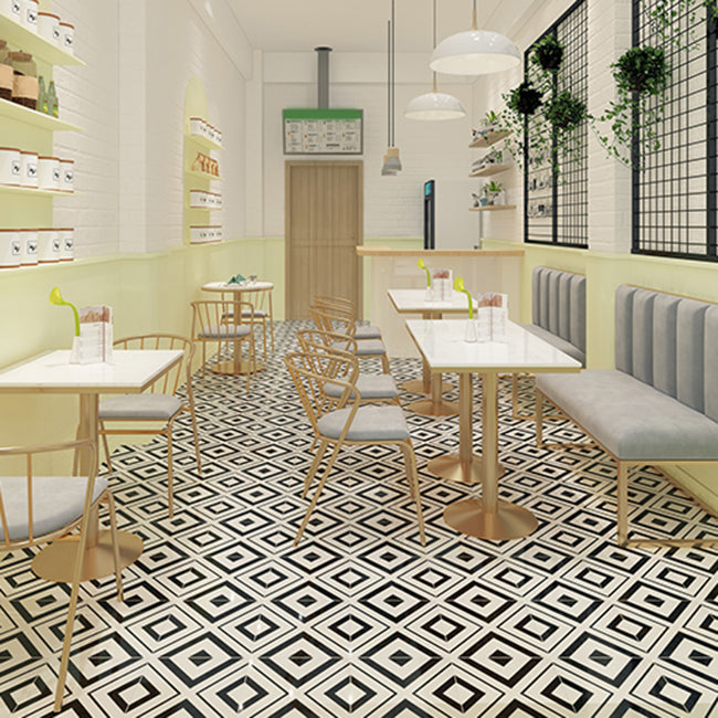 Nordic 1/3/4 Pieces Dining Set Stone Dining Table for Milk Tea Shop Cafe Clearhalo 'Dining Room Sets' 'Dining Tables & Seating' 'dining_room_set' 'furn' 'furn_dining_room_set' 'Furniture' 'Kitchen & Dining Furniture' 5597059