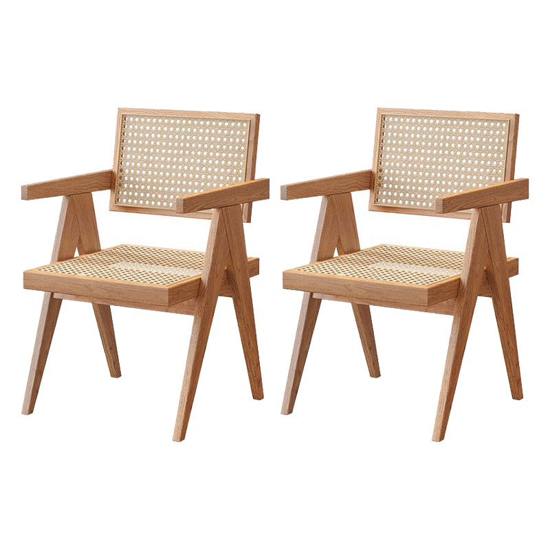 Modern Solid Wood Dining Set 1/2/5/7 Pieces Dining Table with Wood Chairs 2 Wood Chairs Clearhalo 'Dining Room Sets' 'Dining Tables & Seating' 'dining_room_set' 'furn' 'furn_dining_room_set' 'Furniture' 'Kitchen & Dining Furniture' 5597068