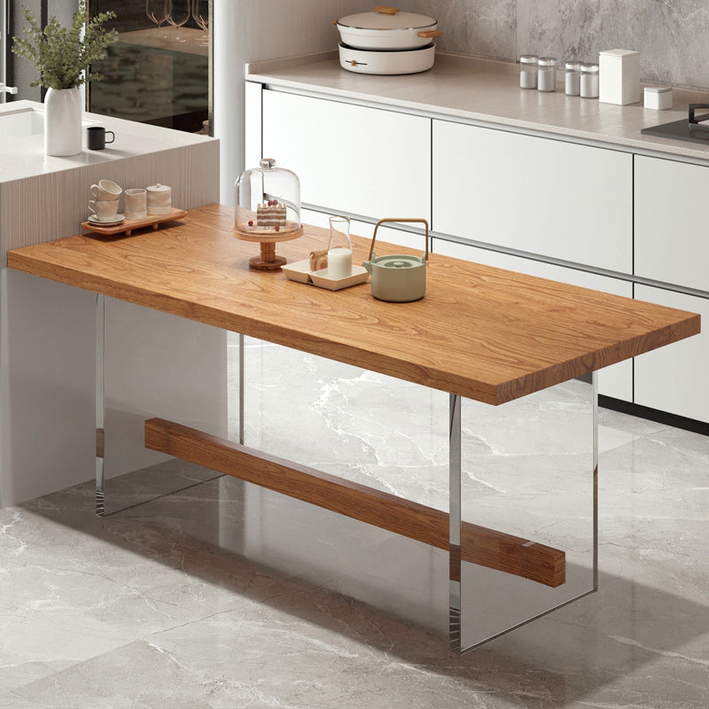 Modern Solid Wood Dining Set 1/2/5/7 Pieces Dining Table with Wood Chairs Clearhalo 'Dining Room Sets' 'Dining Tables & Seating' 'dining_room_set' 'furn' 'furn_dining_room_set' 'Furniture' 'Kitchen & Dining Furniture' 5597070