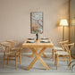 Ensemble de salle à manger moderne 1/2/5 pièces, table et chaises en bois massif