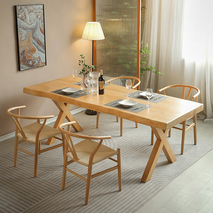 Ensemble de salle à manger moderne 1/2/5 pièces, table et chaises en bois massif