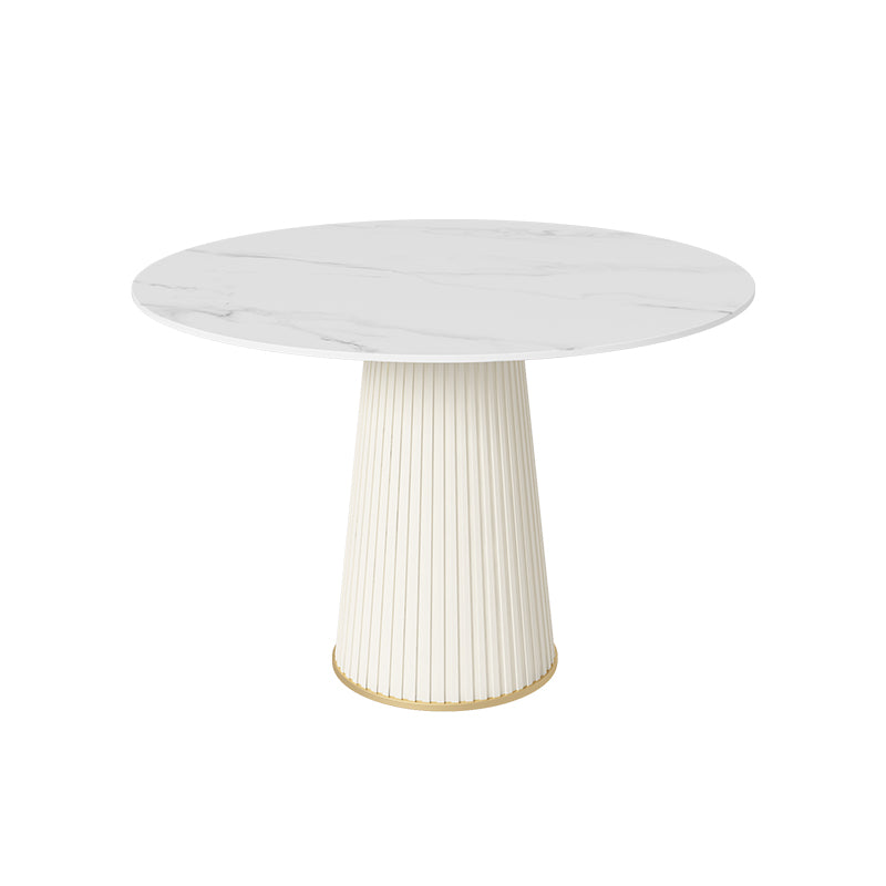 Nordic 1/4/5 Pieces Dining Set Round Stone Dining Table for Dining Room Clearhalo 'Dining Room Sets' 'Dining Tables & Seating' 'dining_room_set' 'furn' 'furn_dining_room_set' 'Furniture' 'Kitchen & Dining Furniture' 5597164
