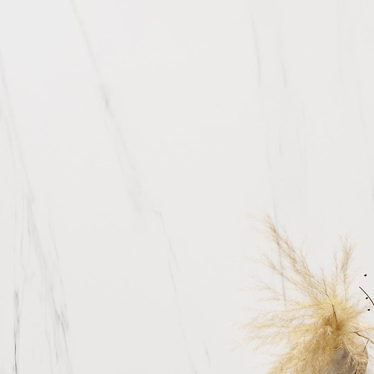 Ensemble de salle à manger en pierre de pierre moderne Rectangle 1/2/5/7 pièces Table de cuvette en blanc 1/2/5/7