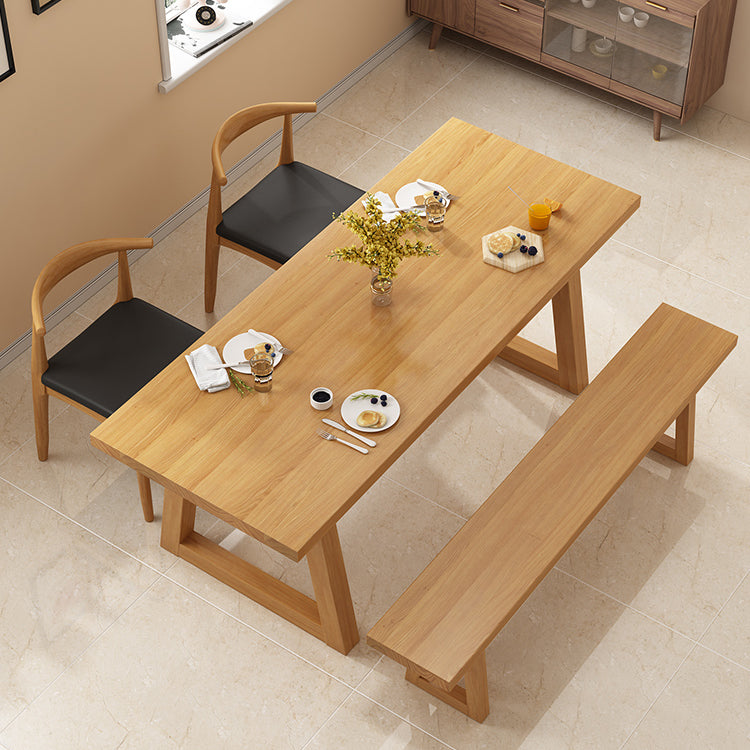 Modern Wood Dining Set 1/2/4/5 Pieces Indoor Dining Furniture for Kitchen Clearhalo 'Dining Room Sets' 'Dining Tables & Seating' 'dining_room_set' 'furn' 'furn_dining_room_set' 'Furniture' 'Kitchen & Dining Furniture' 5597252
