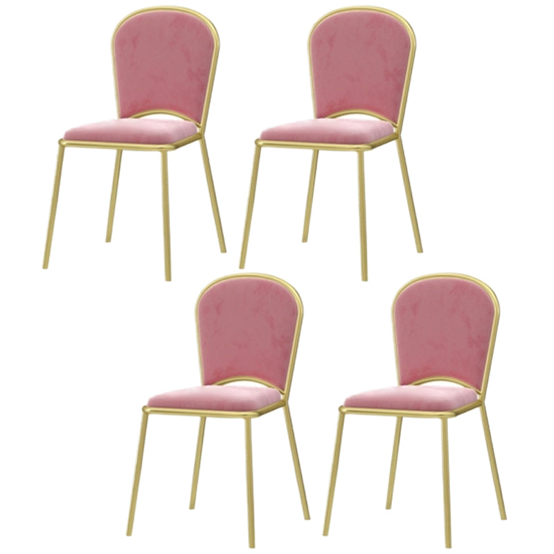Nordic 1/4/5/7 Pieces Dining Set Rectangle Stone Dining Table for Kitchen Dining Room 4 Pink Chairs Clearhalo 'Dining Room Sets' 'Dining Tables & Seating' 'dining_room_set' 'furn' 'furn_dining_room_set' 'Furniture' 'Kitchen & Dining Furniture' 5597274
