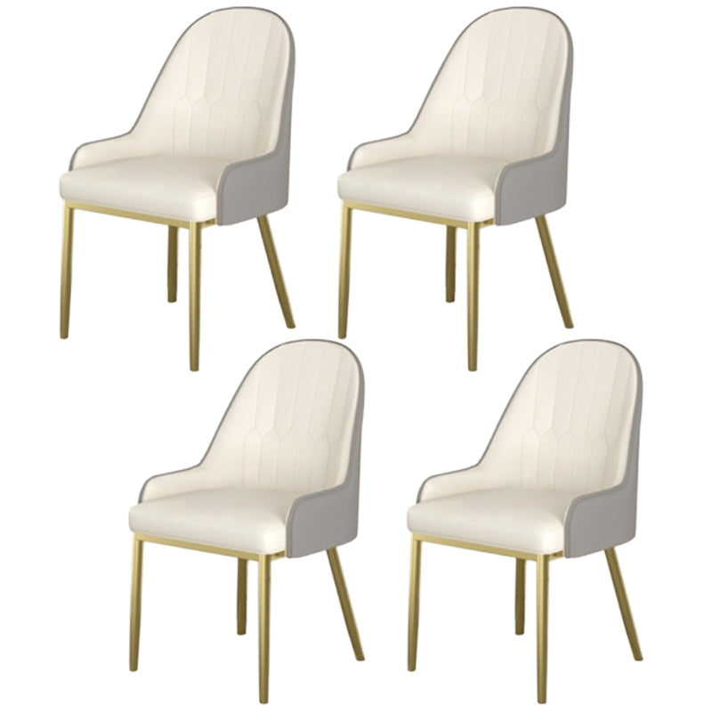 Nordic 1/4/5/7 Pieces Dining Set Rectangle Stone Dining Table for Kitchen Dining Room 4 White Chairs Clearhalo 'Dining Room Sets' 'Dining Tables & Seating' 'dining_room_set' 'furn' 'furn_dining_room_set' 'Furniture' 'Kitchen & Dining Furniture' 5597284