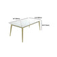 Nordic 1/4/5/7 Pieces Dining Set Rectangle Stone Dining Table for Kitchen Dining Room Clearhalo 'Dining Room Sets' 'Dining Tables & Seating' 'dining_room_set' 'furn' 'furn_dining_room_set' 'Furniture' 'Kitchen & Dining Furniture' 5597289