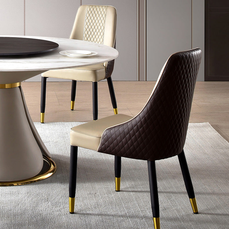 Tavolo da pranzo tradizionale di lusso tavolo da pranzo rotondo con piedistallo in acciaio inossidabile