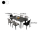 Rectangle Dining Table Sintered Stone Dining Table with 4 Legs