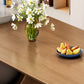 Free Form Dining Table Modern Double Pedestal Table for Kitchen
