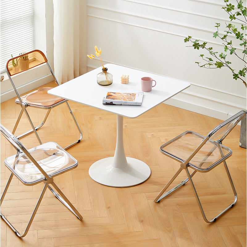 Moderne witte vervaardigde houten tafel Tulp-eettafel voor thuis