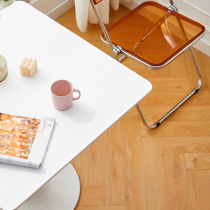 Moderne witte vervaardigde houten tafel Tulp-eettafel voor thuis