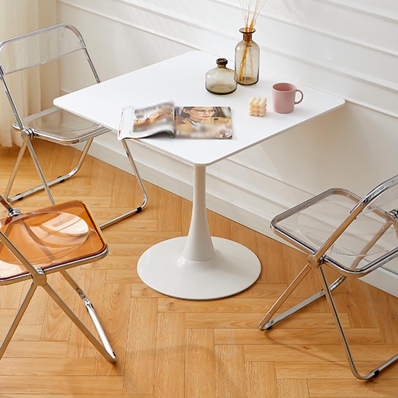 Moderne witte vervaardigde houten tafel Tulp-eettafel voor thuis