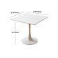 Moderne witte vervaardigde houten tafel Tulp-eettafel voor thuis